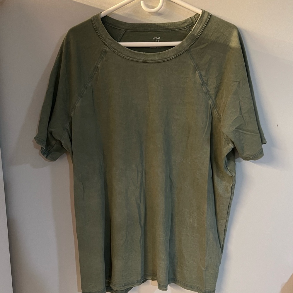 Aerie Green Short Sleeve Tee Classic
